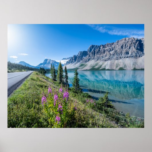 Bow Lake Banff National Park Kanada Reisen Poster (Vorne)