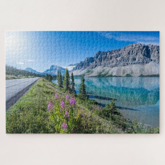 Bow Lake Banff National Park Kanada Reisen Puzzle (Horizontal)