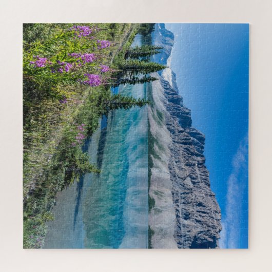 Bow Lake Banff National Park Kanada Reisen Puzzle (Horizontal)