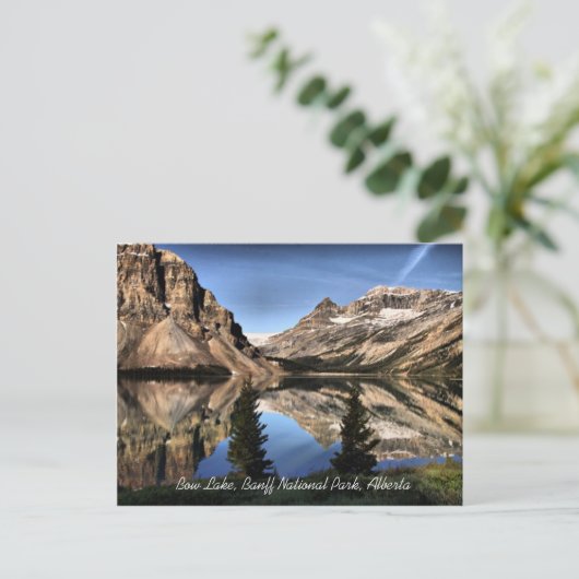 Bow Lake Banff Nationalpark Alberta Postcard Postkarte (Stehend Vorderseite)