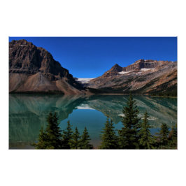 Bow Lake in Banff National Park, Alberta Poster