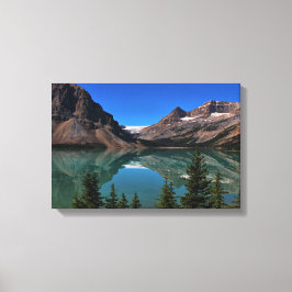Bow Lake in Banff ummantelte Canvas Leinwanddruck