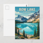 Bow Lake Kanada Postkarte (Vorne/Hinten)