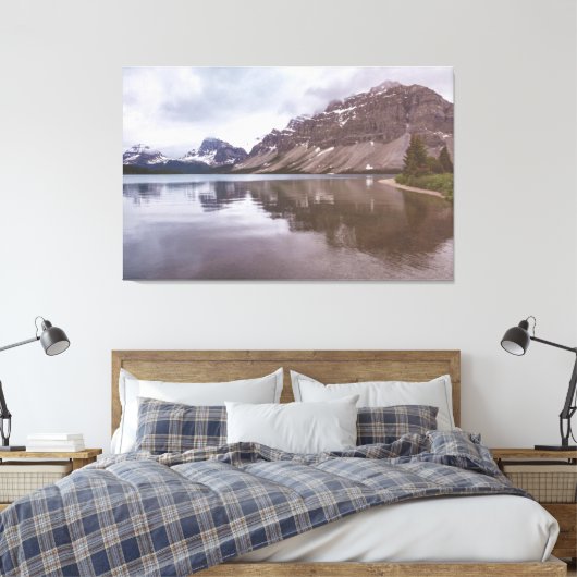 Bow Lake Leinwanddruck (Insitu (Schlafzimmer))
