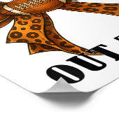 Bow Leopard, das ist mein Enkel da draußen Fußball Poster (Ecke)