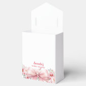 Bow-Liebe in Bloom-Rosa-Blume Brautparty Geschenkschachtel (Geöffnet)