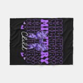 Bow Lila Camouflage Kids Bo Fleecedecke (Vorderseite (Horizontal))