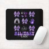 Bow Lila Camouflage Kids Bo Mousepad (Mit Mouse)
