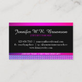 Bow Lila Diamond Jewelier Visitenkarte (Rückseite)