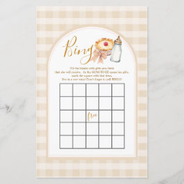 Bow Little Süsse Pie Pastel Gingham Bingo Game