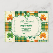 Bow Lucky Little Kleeblatt Diapper Raffle Begleitkarte (Vorderseite)