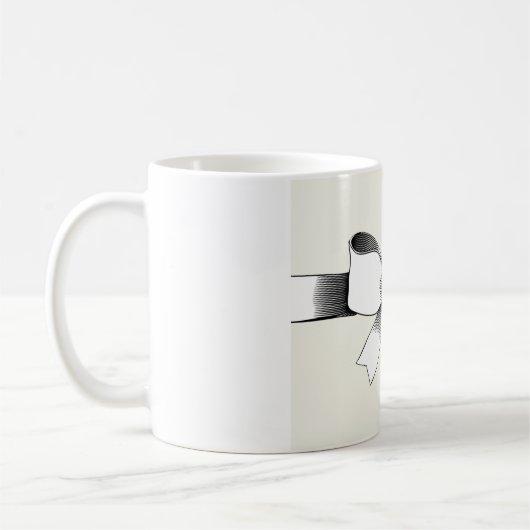 Bow mit Multifunktionsleisten-Tasse Kaffeetasse (Links)