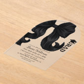 Bow Modern Graduation Acryleinladungen (Ablage )