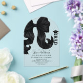 Bow Modern Graduation Acryleinladungen (Insitu (Hochzeit))