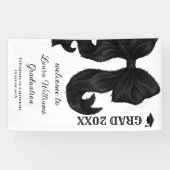 Bow Modern Graduation Welcome Sign Banner (Horizontal)