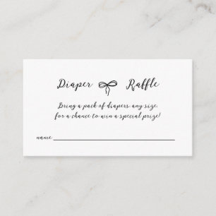 Bow Moderne Minimalistisch neutrale Babydusche Begleitkarte