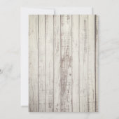 Bow oder Stiefel rustikales boho Geschlecht offenb Einladung (Rückseite)