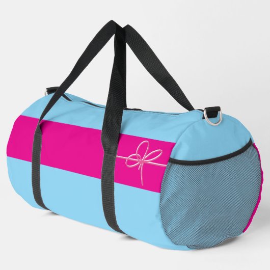 Bow on Pink Large Duffle Bag (Rechte Ecke)