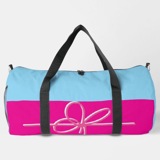 Bow on Pink Large Duffle Bag (Rückseite)