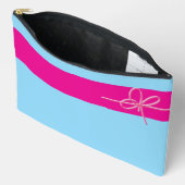 Bow on Pink Large Zubehörtasche (Offen)