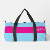 Bow on Pink Small Duffle Bag (Vorderseite)