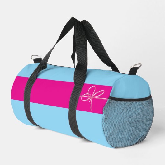 Bow on Pink Small Duffle Bag (Rechte Ecke)