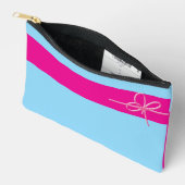 Bow on Pink Small Zubehörtasche (Offen)