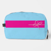 Bow on Pink Waschbeutel (Vorderseite)