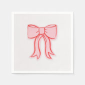 BOW PAPIER NAPKINS SERVIETTE (Vorderseite)