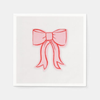 BOW PAPIER NAPKINS SERVIETTE