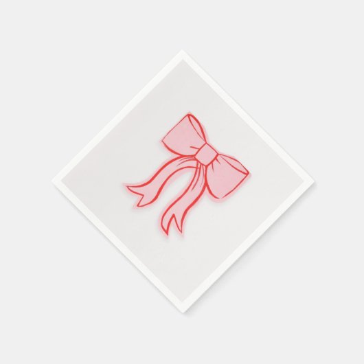 BOW PAPIER NAPKINS SERVIETTE (Ecke)