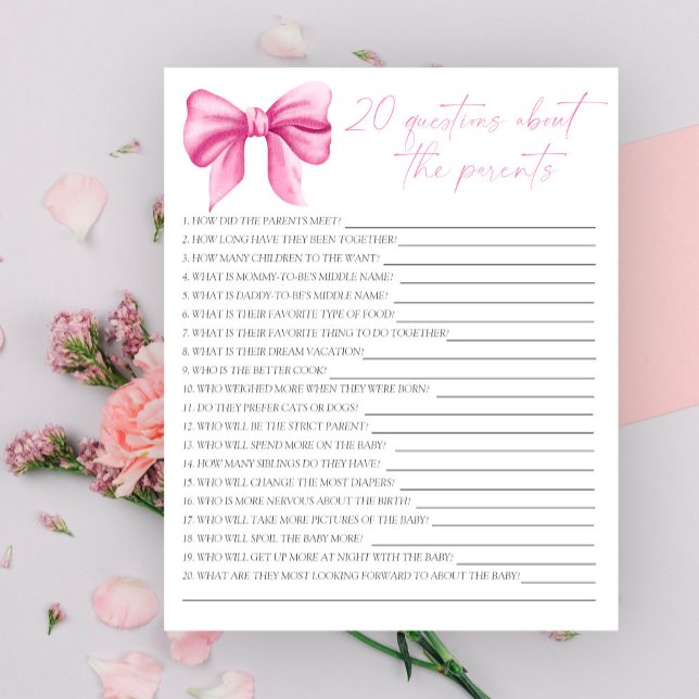 Bow - Party | 20 Fragen zu den Eltern (Von Creator hochgeladen)