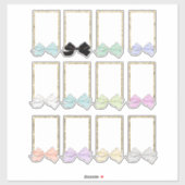 Bow Planner Stickers Aufkleber (Blatt)