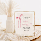 Bow Recipe Cards Signieren | Brautparty-Rezept-Kar Poster