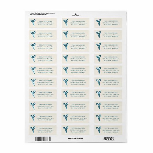 Bow Return Address Label (Vorne)