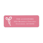 Bow Return Address Label (Vorne)