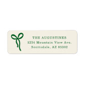 Bow Return Address Label (Vorne)