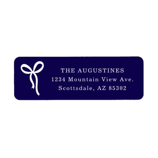 Bow Return Address Label (Vorne)
