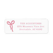 Bow Return Address Label (Vorne)