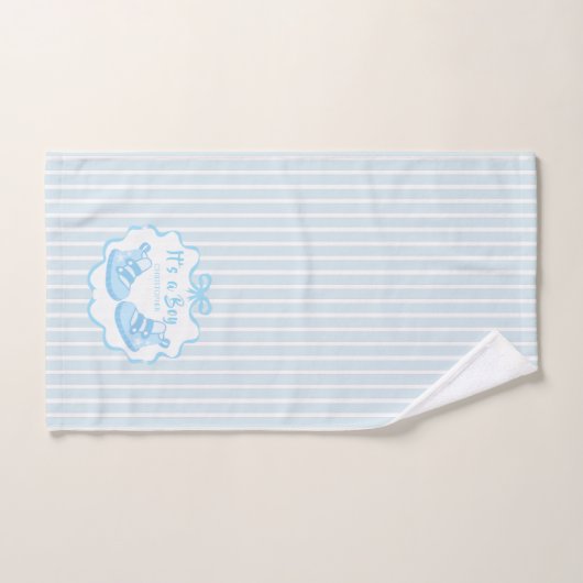 Bow Ribbon ist ein Junge Badhandtuch Set (Handtuch)