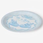 Bow Ribbon ist ein Junge Pappteller (Schrägansicht)