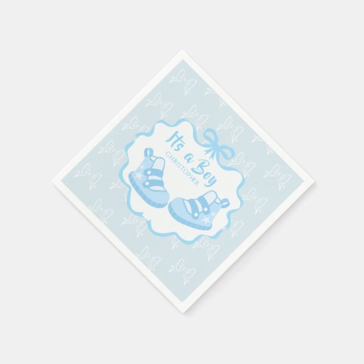 Bow Ribbon ist ein Junge Serviette (Ecke)