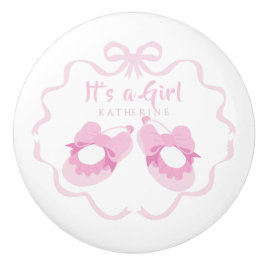 Bow Ribbon ist ein Mädchen in Rosa Keramikknauf