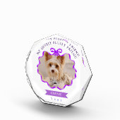 Bow Ribbon Pet Memory Foto Lila (Rechts)