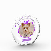 Bow Ribbon Pet Memory Foto Lila (Links)