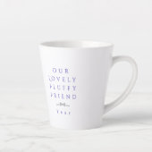 Bow Ribbon Pet Memory Foto Lila Milchtasse (Rechts)