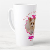 Bow Ribbon Pet Memory Foto Red Milchtasse (Linke Ecke)