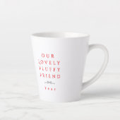 Bow Ribbon Pet Memory Foto Red Milchtasse (Rechts)