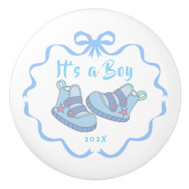 Bow Ribbon seine a Boy Blue Keramikknauf