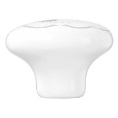 Bow Ribbon seine a Boy Gray Keramikknauf (Seitenansicht)